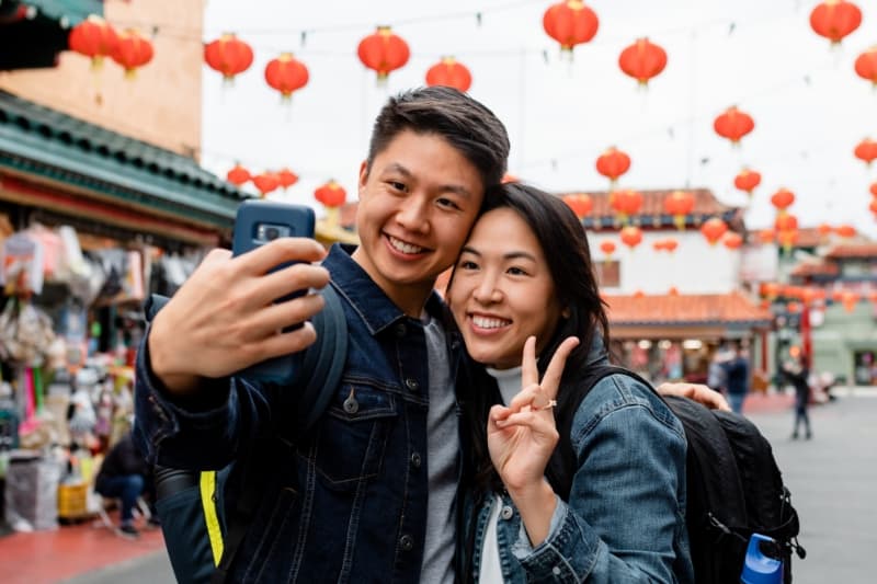 happy couple who financed their engagement ring